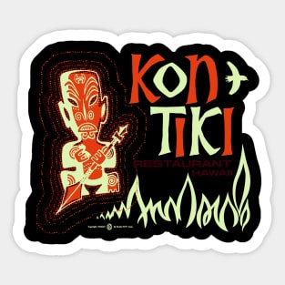 Vintage Retro Kon Tiki Tiki Bar Sticker